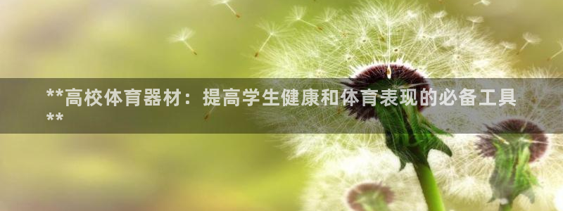 极悦平台使用注意事项有哪些：**高校体育器材：提高学
