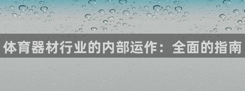 极悦平台注册登录入口网址：体育器材行业的内部运作：全