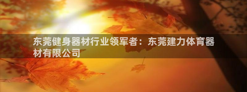 极悦平台官方网站首页：东莞健身器材行业领军者：东莞建