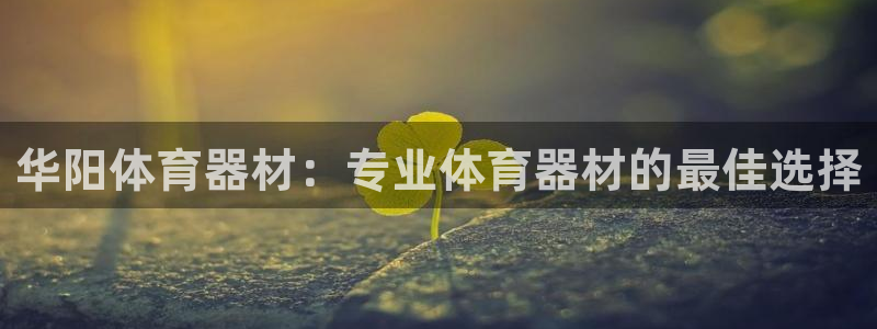 极悦娱乐贴吧最新消息：华阳体育器材：专业体育器材的最