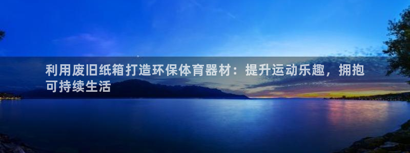 极悦平台反7O777：利用废旧纸箱打造环保体育器材：