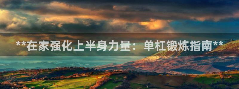 极悦官网的登录方法是什么：**在家强化上半身力量：单