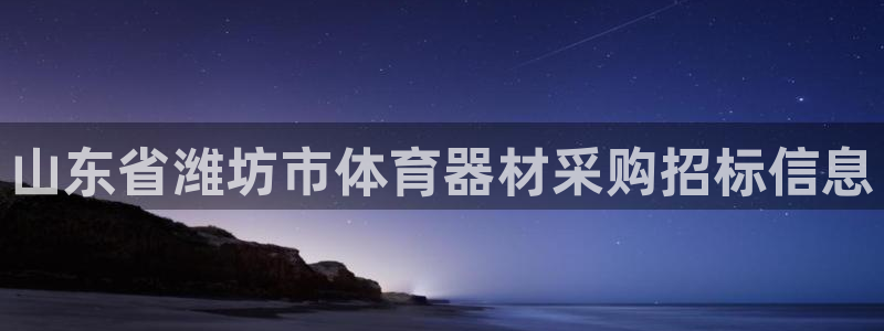 极悦平台注册官方网站下载安卓版：山东省潍坊市体育器材