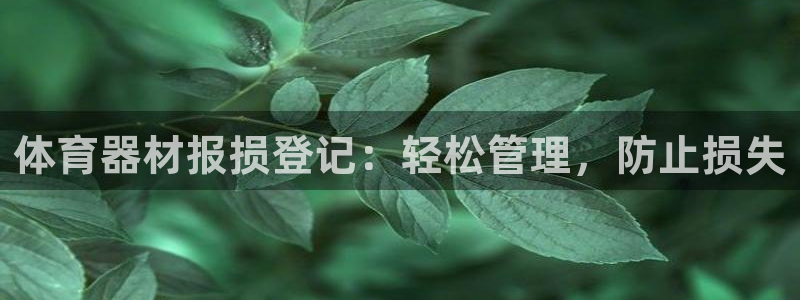 极悦平台官网入口网址：体育器材报损登记：轻松管理，防