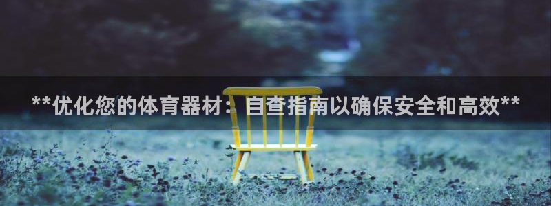 极悦官方网站app下载：**优化您的体育器材：自查指
